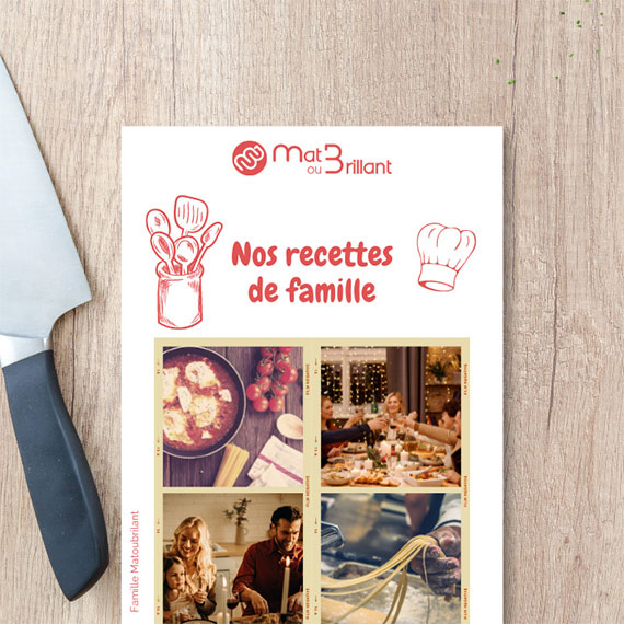 Livre de recette à l'unité